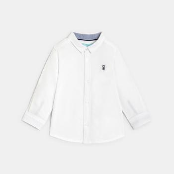 قميص قطن بأكمام قابلة للطي،...